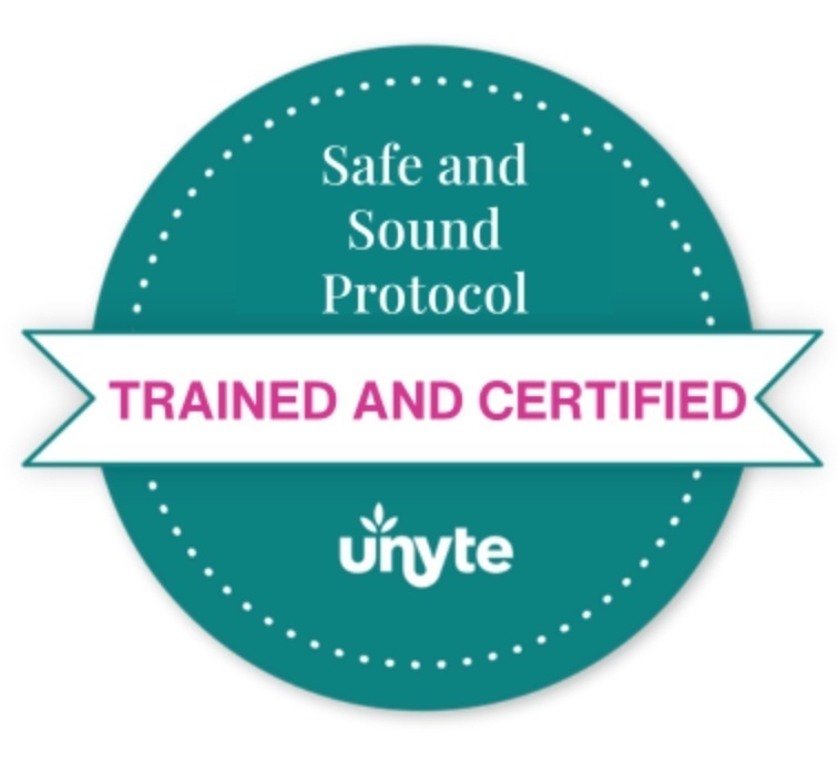 Banner showcasing that Shanen Smith from New Moon Psychotherapy in Toronto is a trained and certified provider of the Safe and Sound Protocol